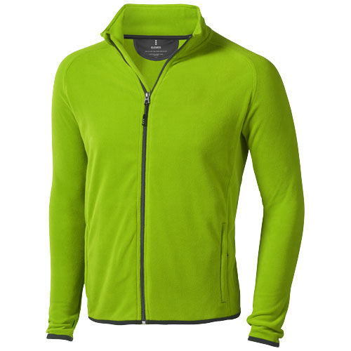 Veste micro-polaire publicitaire Homme - full zip Brossard Vert pomme
